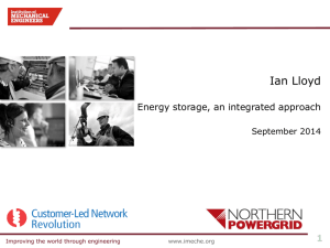 IMechE Conference Presentation: Energy Storage 2014
