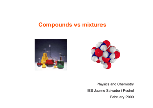 Compounds vs mixtures