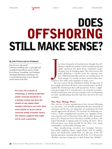 Does Offshoring Still Make Sense?