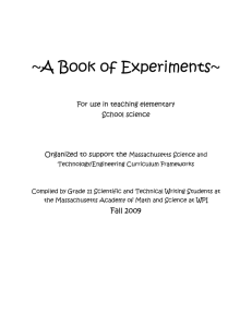 A Book of Experiments