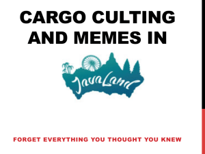 cargo culting and memes in