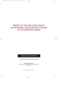 Report of the High Level Group on Industrial Relations