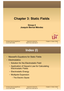 Chapter 3: Static Fields Index (I)
