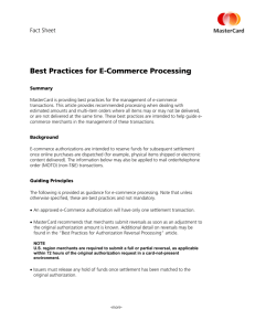 Best Practices for E-Commerce Processing