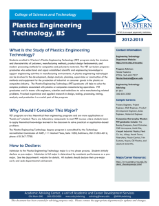 Plastics Engineering Technology, BS