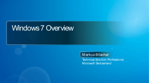 Windows 7 Overview