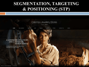 segmentation, targeting & positioning (stp)