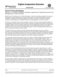 Smart Pricing Strategies