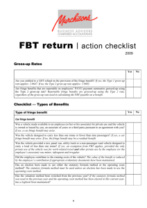 FBT RETURN - Action Checklist - March 2009 (PDF File)