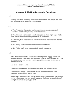 Chapter 1: Making Economic Decisions