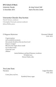 University Chorale: Day Section