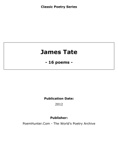 James Tate - poems