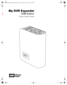 My DVR Expander USB Quick Install Guide