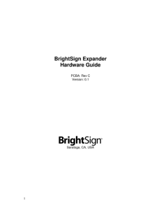 BrightSign Expander Hardware Guide