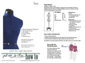 select the right dressform