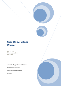 Case Study: Oil and Wasser