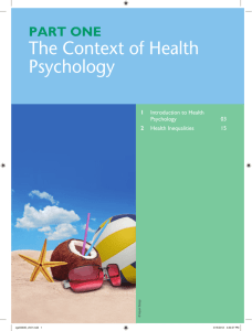 The Context of Health Psychology