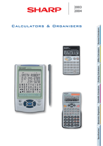 Calculator and Organizers 2003-2004 Brochure