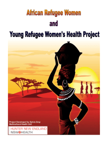 refugee women and young refugee women's health project