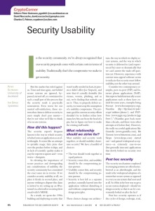 Security Usability