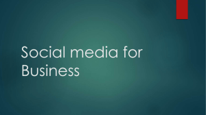 Social media in Business - Human Computer Interaction Group