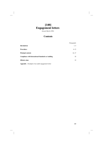 [140] Engagement letters - Financial Reporting Council