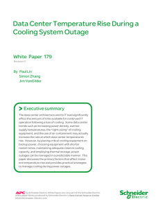 Data Center Temperature Rise During Cooling System Outages