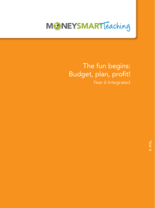 The fun begins: Budget, plan, profit!