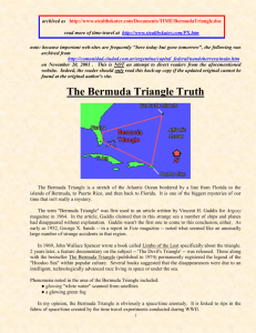 The Bermuda Triangle Truth