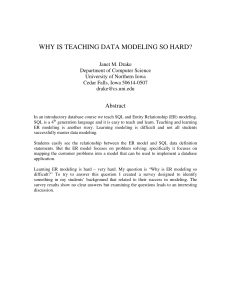 WHY IS TEACHING DATA MODELING SO HARD?