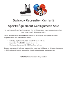 Consignment sports equipment