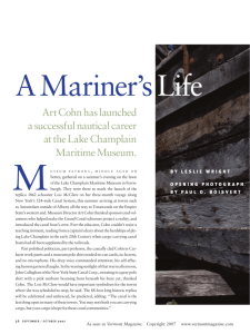A Mariner's Life - Lake Champlain Maritime Museum