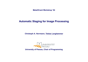 Automatic Staging for Image Processing