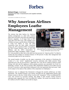 Why American Airlines Employees Loathe Management