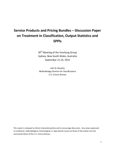 Service Products and Pricing Bundles – Discussion Paper on