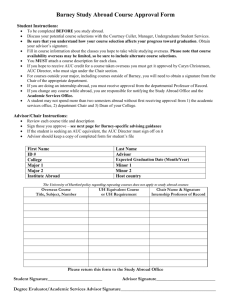 Study Abroad Course Approval Form