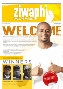 Ziwaphi on the Road – 1st Edition 2013