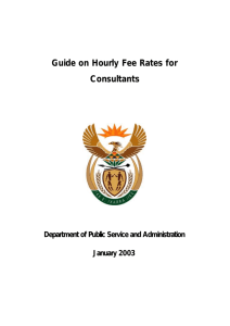 Guide on Hourly Fee Rates for Consultants