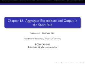 Chapter 12. Aggregate Expenditure and Output