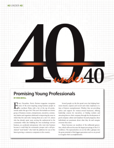 Promising Young Professionals