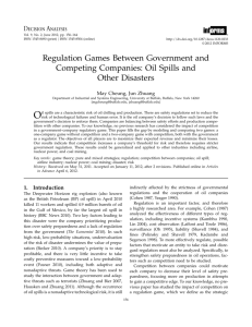 Regulation Games Between Government and Competing