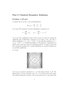 Part I: Classical Dynamics–Solutions