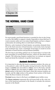 The Normal Hand Exam - PracticalPlasticSurgery.org