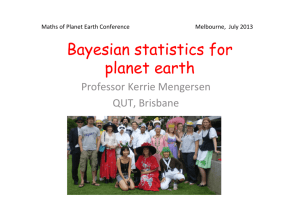 Bayesian statistics for planet earth