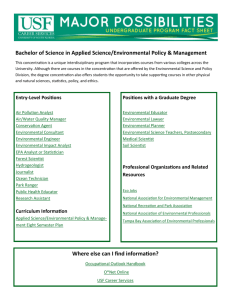 Applied Science/Environmental Policy & Management