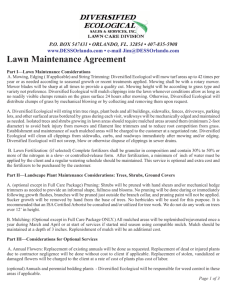 Lawn Maintenance Agreement