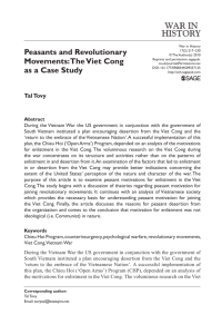 Peasants and Revolutionary Movements: The Viet - Viet