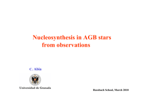 Nucleosynthesis in AGB stars from observations