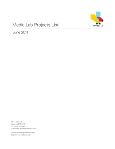 Media Lab Projects List