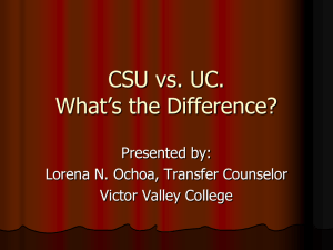 CSU vs. UC. What's the Difference?